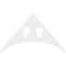 Ekena Millwork Pitch Winston Architectural Grade PVC Gable Pediment, 60"W x 35"H x 1"P (14/12) GPP060X035X100WIN - alternate 3